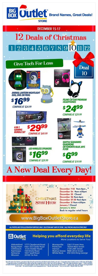 Big Box Outlet Store Daily Deals Flyer December 15