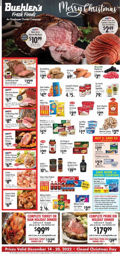 Buehler's (OH) Weekly Ad Flyer Specials December 14 to December 20, 2022