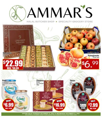 Ammar's Halal Meats Flyer December 15 to 21