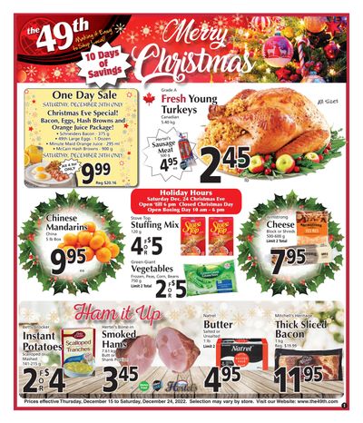 The 49th Parallel Grocery Flyer December 15 to 24