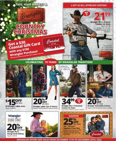 Coastal Farm & Ranch Weekly Ad Flyer Specials December 11 to December 24, 2022