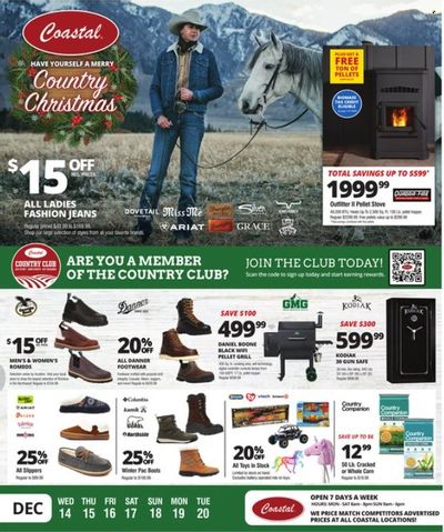 Coastal Farm & Ranch Weekly Ad Flyer Specials December 14 to December 20, 2022