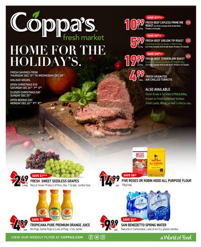 Coppa's Fresh Market Flyer December 15 to 28