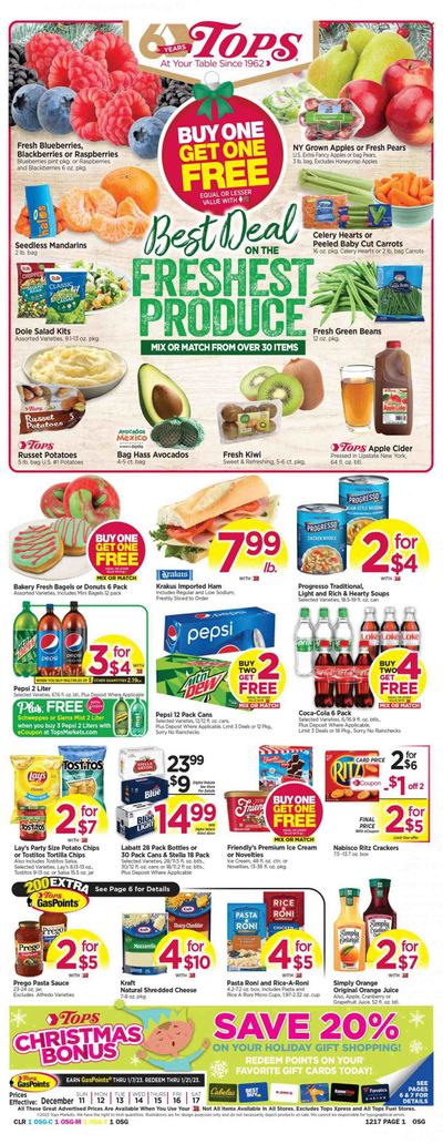Tops Weekly Ad Flyer Specials December 11 to December 17, 2022