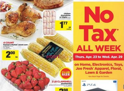 Real Canadian Superstore Ontario: No Tax Event Aril 23rd – 29th