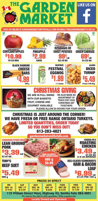 The Garden Market Flyer December 16 to 22