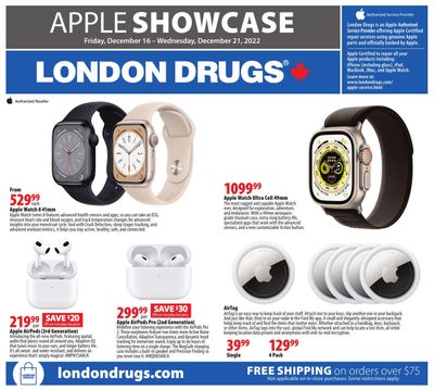 London Drugs Apple Showcase Event Flyer December 16 to 21