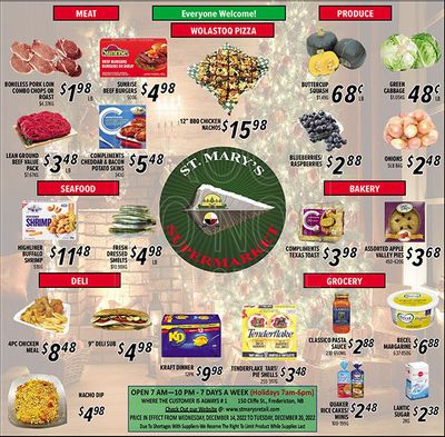 St. Mary's Supermarket Flyer December 14 to 20