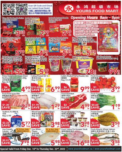 Yours Food Mart Flyer December 16 to 22