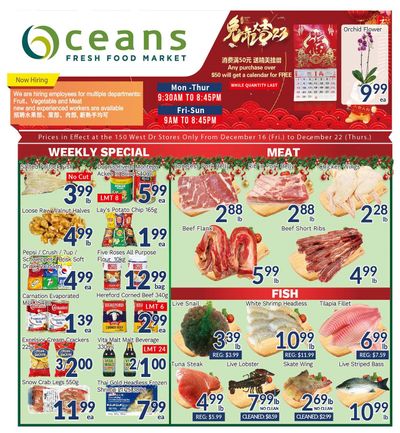 Oceans Fresh Food Market (West Dr., Brampton) Flyer December 16 to 22