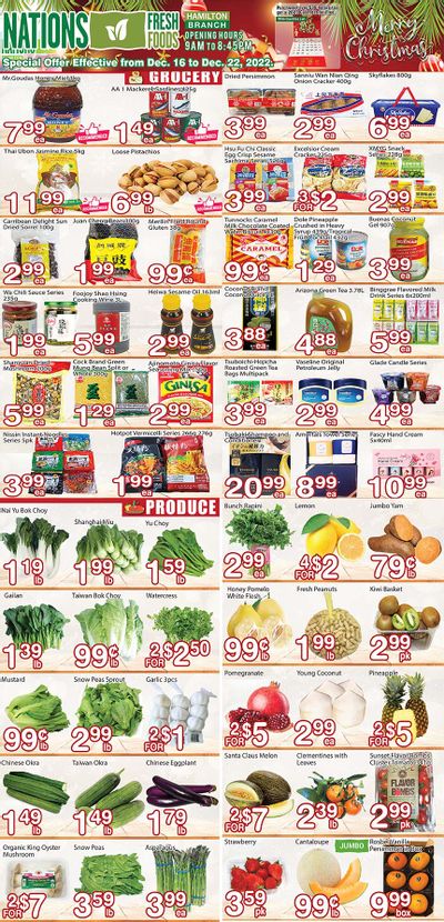 Nations Fresh Foods (Hamilton) Flyer December 16 to 22