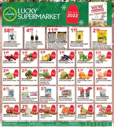 Lucky Supermarket (Calgary) Flyer December 16 to 22