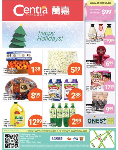 Centra Foods (North York) Flyer December 16 to 22