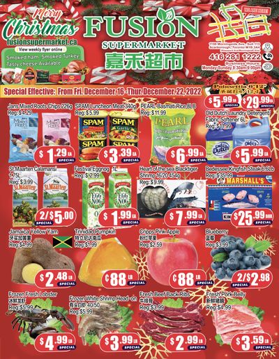 Fusion Supermarket Flyer December 16 to 22