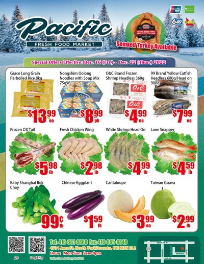 Pacific Fresh Food Market (North York) Flyer December 16 to 22