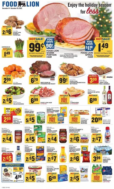 Food Lion (SC) Weekly Ad Flyer Specials December 14 to December 20, 2022