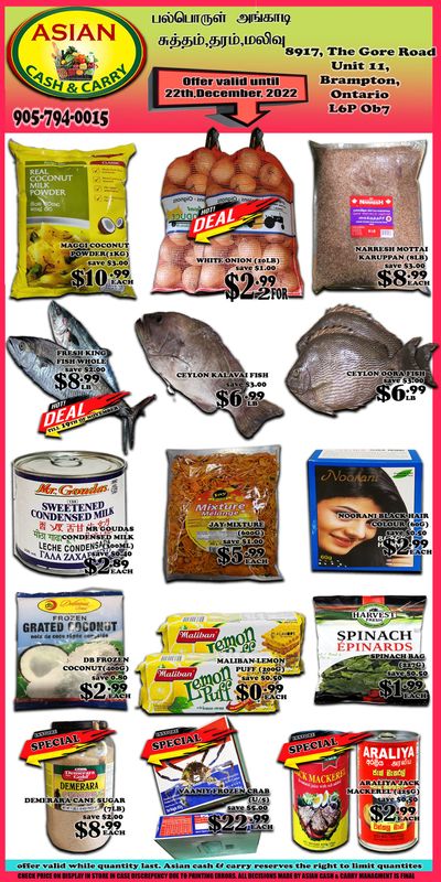 Asian Cash & Carry Flyer December 16 to 22