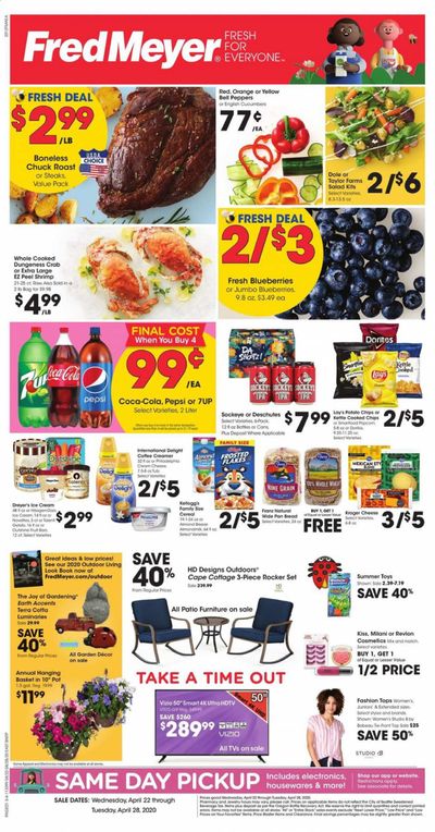 Fred Meyer Weekly Ad & Flyer April 22 to 28