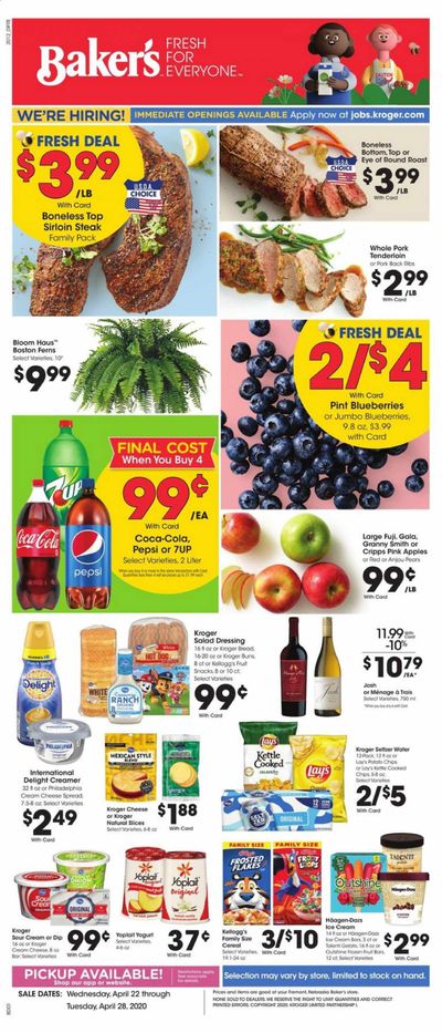 Baker's Weekly Ad & Flyer April 22 to 28