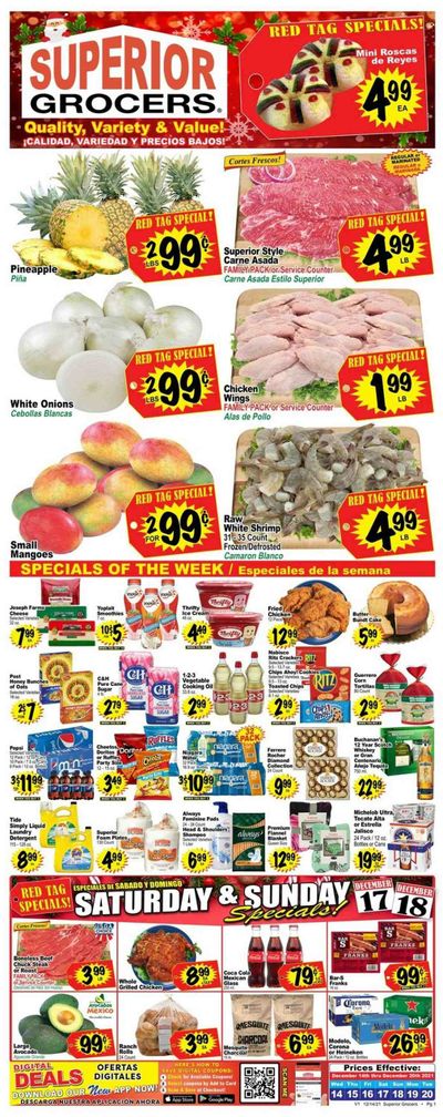 Superior Grocers (CA) Weekly Ad Flyer Specials December 14 to December 20, 2022