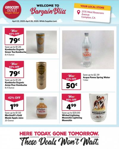 Grocery Outlet Weekly Ad & Flyer April 22 to 28
