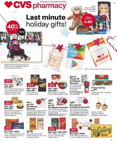CVS Pharmacy Weekly Ad Flyer Specials December 18 to December 24, 2022