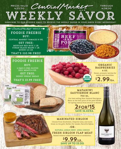 Central Market Weekly Ad & Flyer April 22 to 28