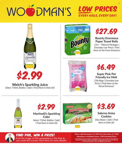 Woodman's Markets (IL, WI) Weekly Ad Flyer Specials December 15 to December 21, 2022