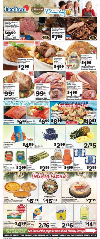 Foodtown (NJ, NY, PA) Weekly Ad Flyer Specials December 16 to December 22, 2022