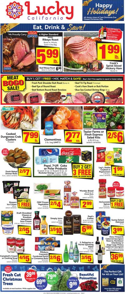 Lucky California Weekly Ad Flyer Specials December 14 to December 20, 2022