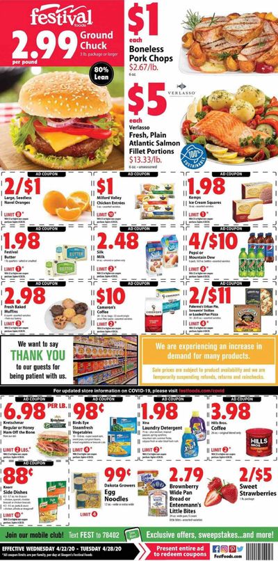 Festival Foods Weekly Ad & Flyer April 22 to 28