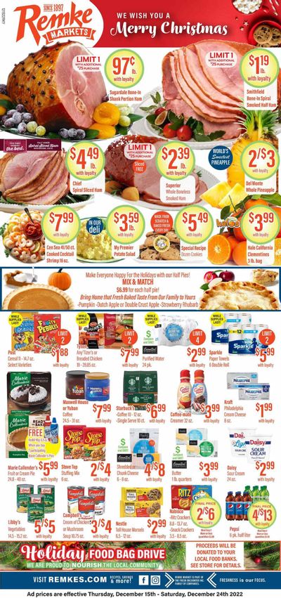 Remke (KY) Weekly Ad Flyer Specials December 15 to December 24, 2022