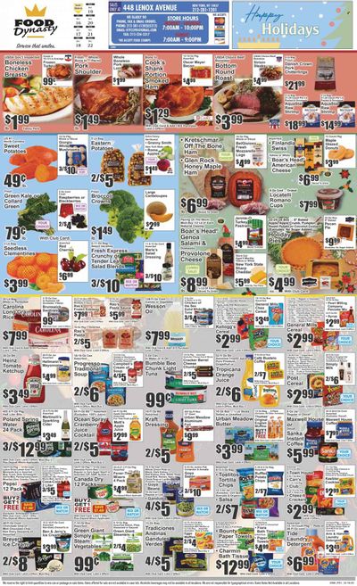 Food Dynasty (NY) Weekly Ad Flyer Specials December 16 to December 22, 2022