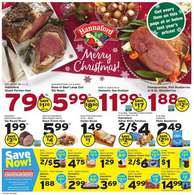 Hannaford (NY) Weekly Ad Flyer Specials December 18 to December 24, 2022