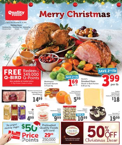 Quality Foods Flyer December 19 to 25