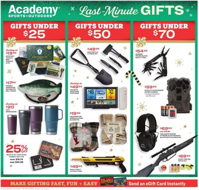 Academy Sports + Outdoors Weekly Ad Flyer Specials December 19 to December 24, 2022