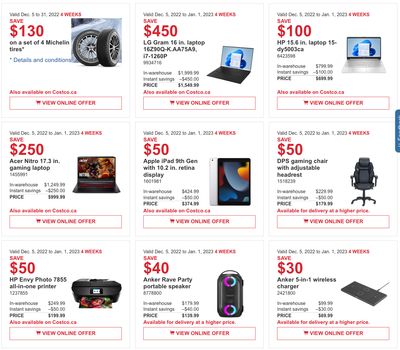 Costco Canada Coupons/Flyers Deals at All Costco Wholesale Warehouses in Canada, Until January 1