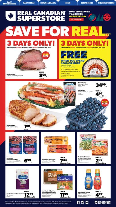 Real Canadian Superstore (West) Flyer December 22 to 28