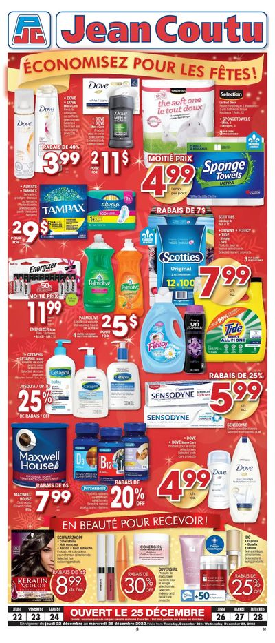Jean Coutu (QC) Flyer December 22 to 28