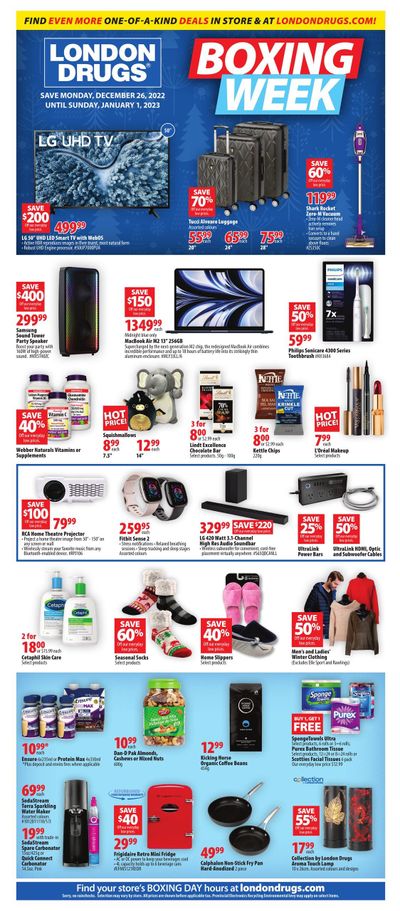 London Drugs Boxing Week/Day Flyer December 26 to January 1