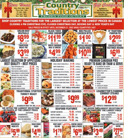 Country Traditions Flyer December 15 to 21
