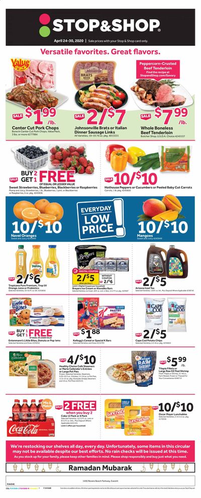 Stop & Shop Weekly Ad & Flyer April 24 to 30