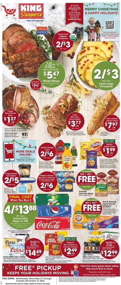 King Soopers (CO) Weekly Ad Flyer Specials December 21 to December 27, 2022