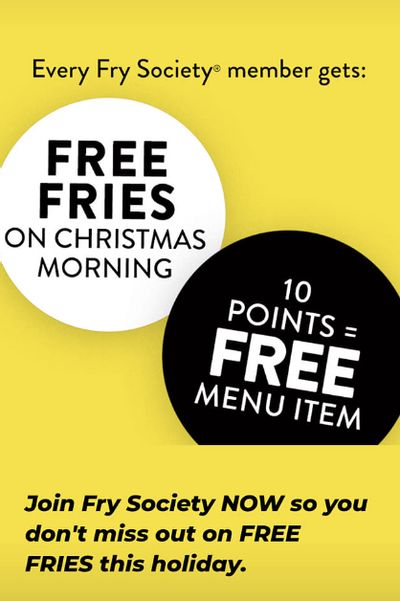 New York Fries Canada: Join The Fry Society and get Free Fries Christmas Morning!