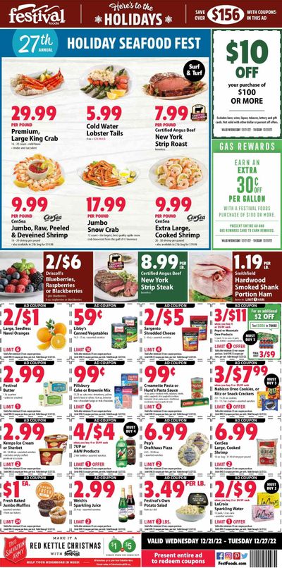 Festival Foods (WI) Weekly Ad Flyer Specials December 21 to December 27, 2022