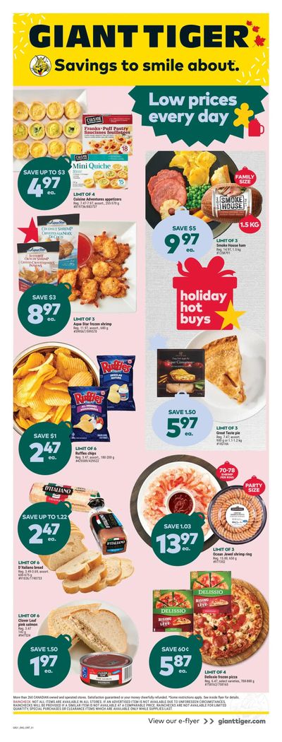 Giant Tiger (ON) Flyer December 21 to 27