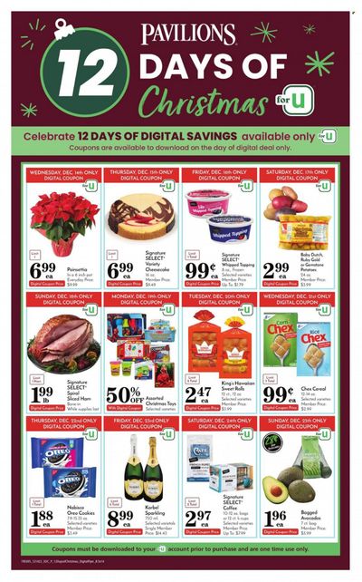 Pavilions (CA) Weekly Ad Flyer Specials December 14 to December 25, 2022