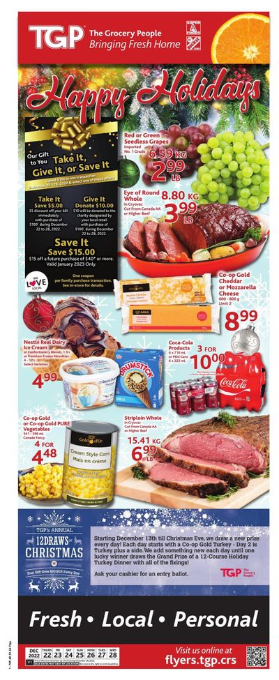 TGP The Grocery People Flyer December 22 to 28