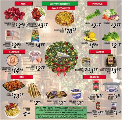 St. Mary's Supermarket Flyer December 21 to 27