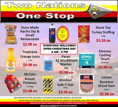 Two Nations One Stop Flyer December 23 to 29
